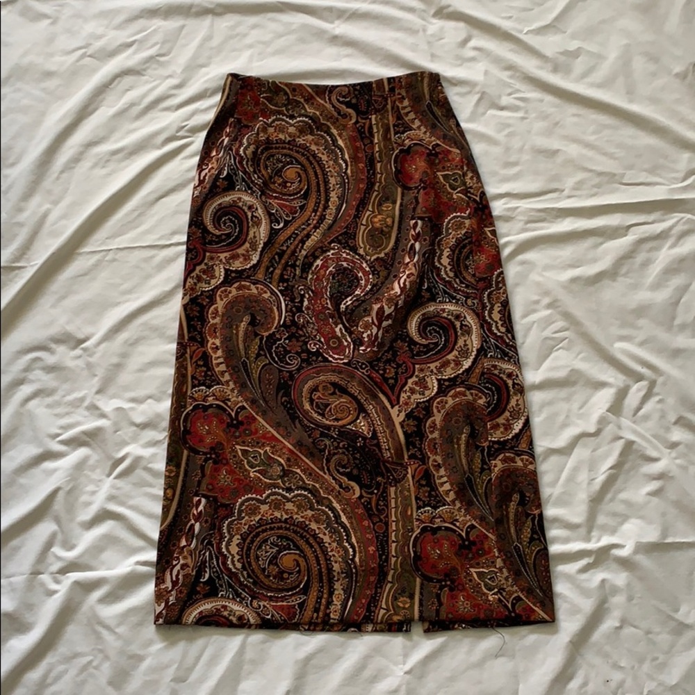 Paisley maxi skirt